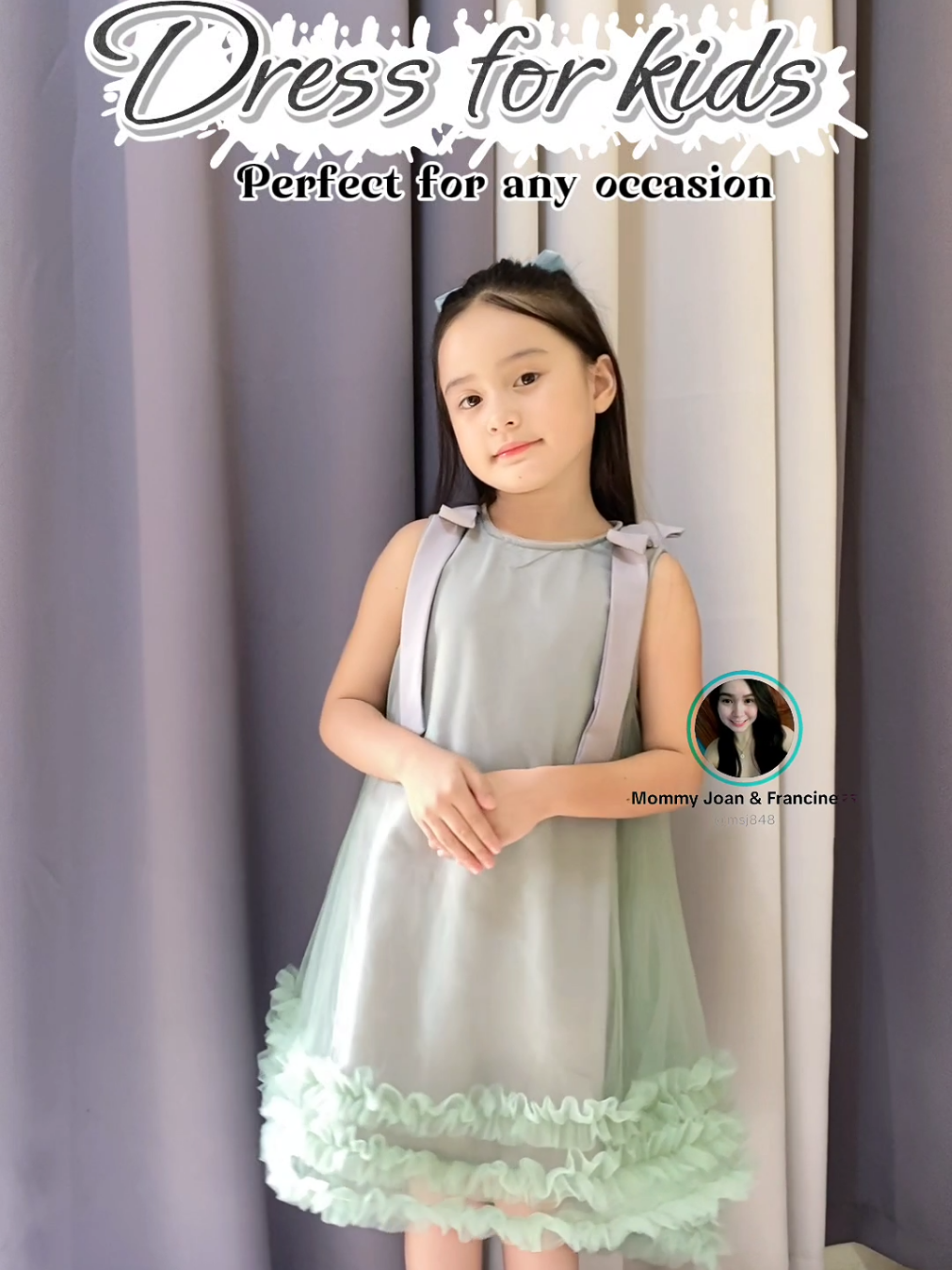 Dress for kids na elegant at comfy suotin! Perfect for any occasion —birthdays, parties, or family gatherings👗💖 #kidsootd #kidsoutfit #dressforkids #partydress #ootdforkids 