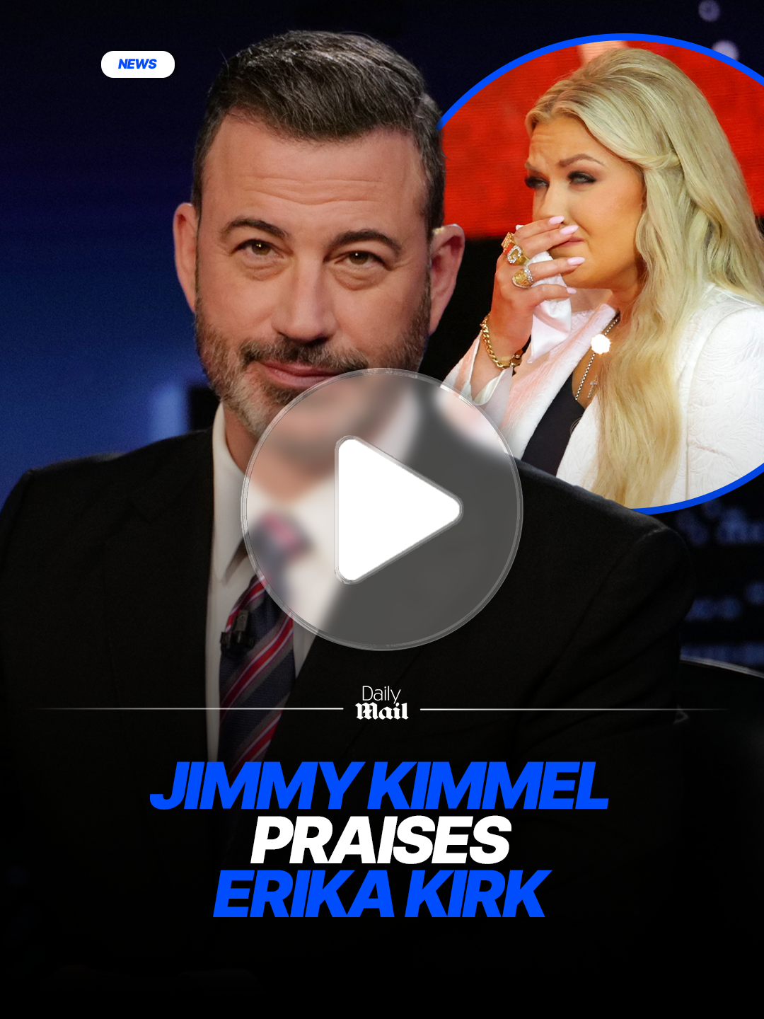 During his opening monologue Jimmy Kimmel praised Erika Kirk for forgiving Tyler Robinson, the man who assassinated her husband Charlie Kirk. Kimmel also fought back tears as he tried to explain his statement on Kirk. 'It was never my intention to make light of the murder of a young man,' he said, while fighting back tears. 'I don’t think there's anything funny about it.' He referenced his post to Instagram, sending love to Kirk's family and said he still does. #news #america #entertainment #TV #trump