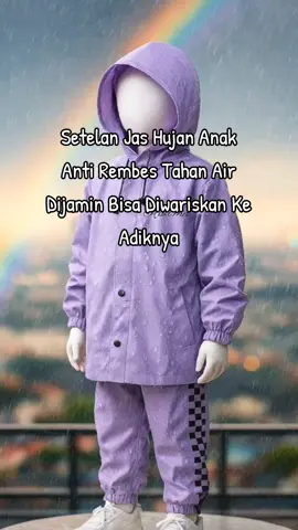 Setelan Jas Hujan Anak Anti Rembes Tahan Air Bahan Tebal Dan Elastis #mantelhujan #jashujananak #setelanjashujan 