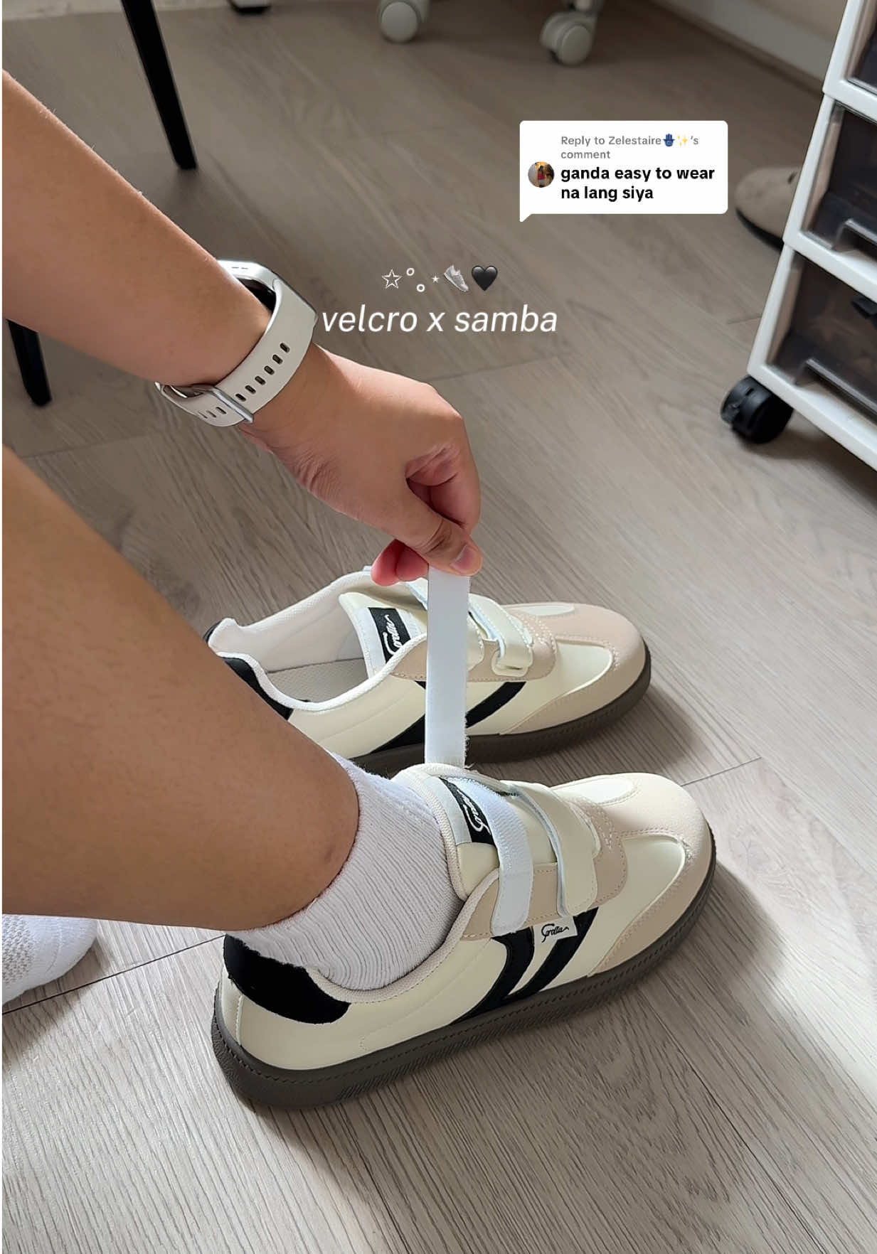 Replying to @Zelestaire🪬✨ 🙌🏼✨🤍 everyday shoes reco #corollashoes #velcroshoes #sambashoes #whiteshoes #comfyshoes 