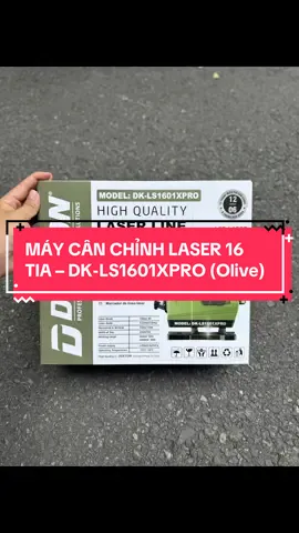 🚀 MÁY CÂN CHỈNH LASER 16 TIA – DK-LS1601XPRO (Olive) ✔️ 16 line 4D – tia siêu sáng, chính xác tuyệt đối ✔️ Miễn phí cân chỉnh 12 tháng – kiểm tra kỹ càng trước khi giao ✔️ Pin dung lượng lớn 3600mAh – dùng bền bỉ ✔️ Bảo hành chính hãng 6 tháng, phụ kiện đầy đủ hộp BMC cao cấp 👉 Liên hệ ngay để được tư vấn & báo giá tốt nhất! #Dekton #Laser16Tia #DkLs1601xpro #MayCanChinhLaser #DungCuXayDung