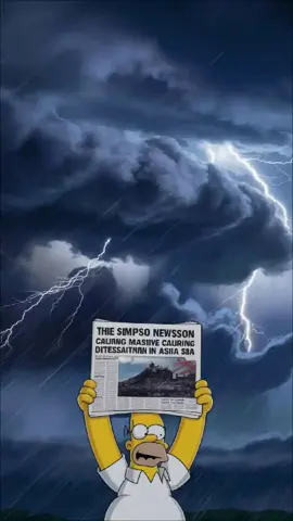 Simpsons Predict Super Typhoon Ragasa Flooding in Taiwan #flood #weather #taiwan #simpsons #thesimpsons 