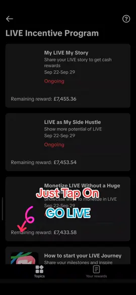 2. #LIVEIncentiveProgram #LIVEwithlowfollowers #PaidPartnership #fyp #trendiing 