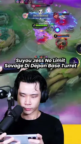Savage depan base turret FULL POWERRRR 🔥 @TUNLbyJess #mlbb #mobilelegends #jnlpushrankmythictoimmortal002 