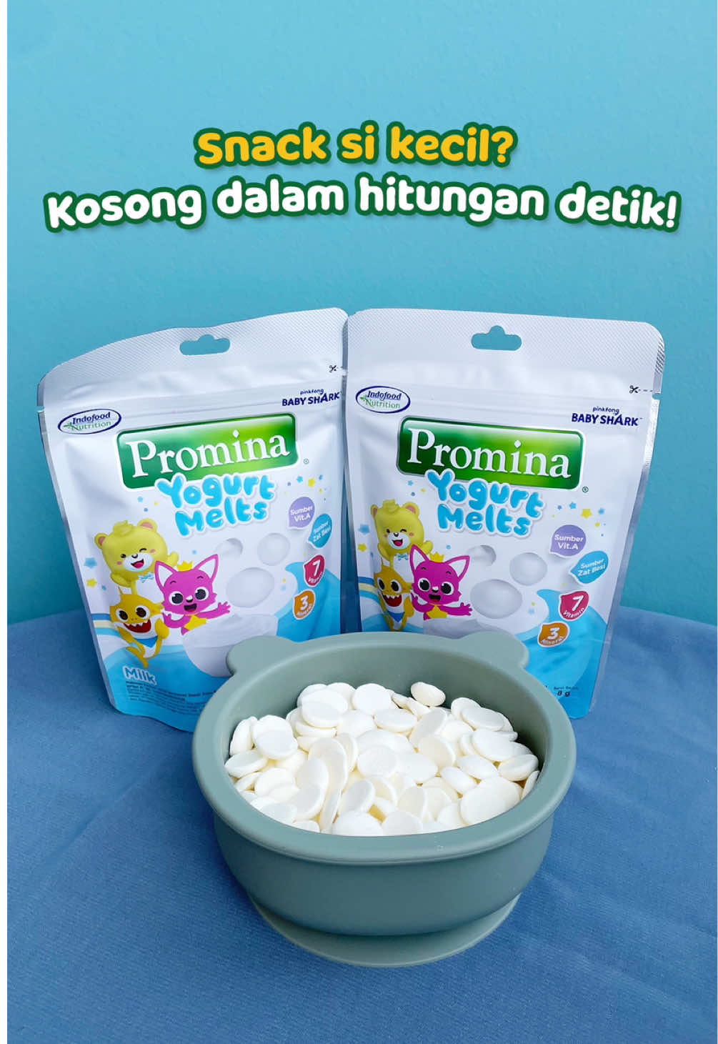 Cemilan Sehat yang Nggak Bakal Ditolak si Kecil? YES, Please! ✨ Moms, kalau si Kecil udah ngemil Promina Yogurt Melts, nggak kerasa mangkok langsung kosong dalam hitungan detik! 🥳 Karena Promina Yogurt Melts terbuat dari yogurt asli, teksturnya lumer di mulut, bantu pencernaan, pastinya aman & disukai si Kecil. ❤️ 📌 Yuk SAVE & SHARE video ini, supaya Moms lain juga berikan si Kecil Promina Yogurt Melts. Snack sehat yang jadi favorit si Kecil! 🙌🏻 #Promina #CobaIniBisaItu #ProminaYogurtMelts