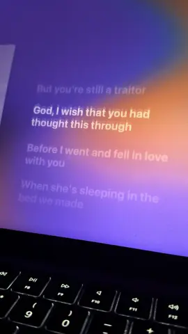 Traitor - Olivia Rodrigo #traitor #oliviarodrigo #lyrics #fyp #applemusic 