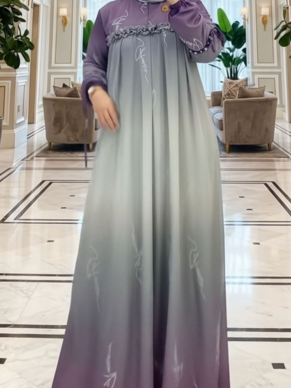 WIDYA Dres Payet Ceruty digital printing gamis lebaran terbaru mewah elegant #gamis #gamissethijab #gamiskekinian #gamisterbaru 