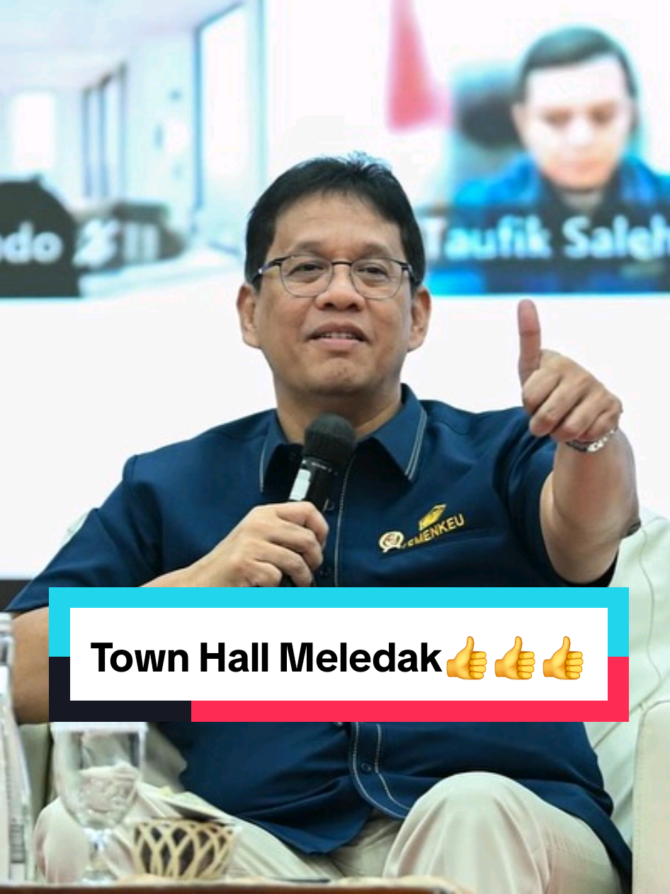 Meledak! (@menkeuri)  Purbaya Pimpin Town Hall Meeting bersama 77 Ribu Pegawai Kementerian Keuangan 👍👍👍 Sumber Foto: @Kemenkeu RI  #purbayayudhisadewa #kementeriankeuangan #uangkita 