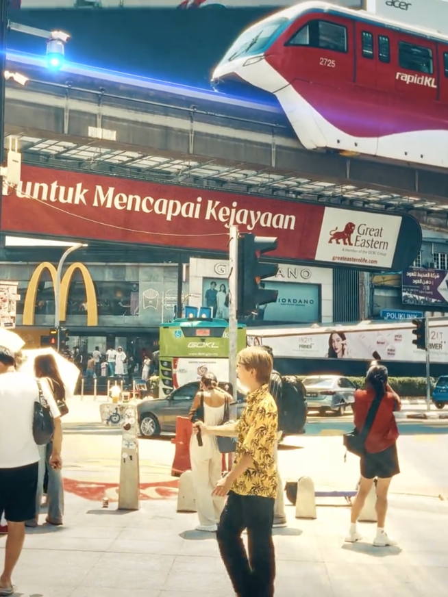 你一句“吉隆坡的天气它是翻云又覆雨”我就到了真吉隆坡 #转场 #歌曲打火机 #拍出电影感 