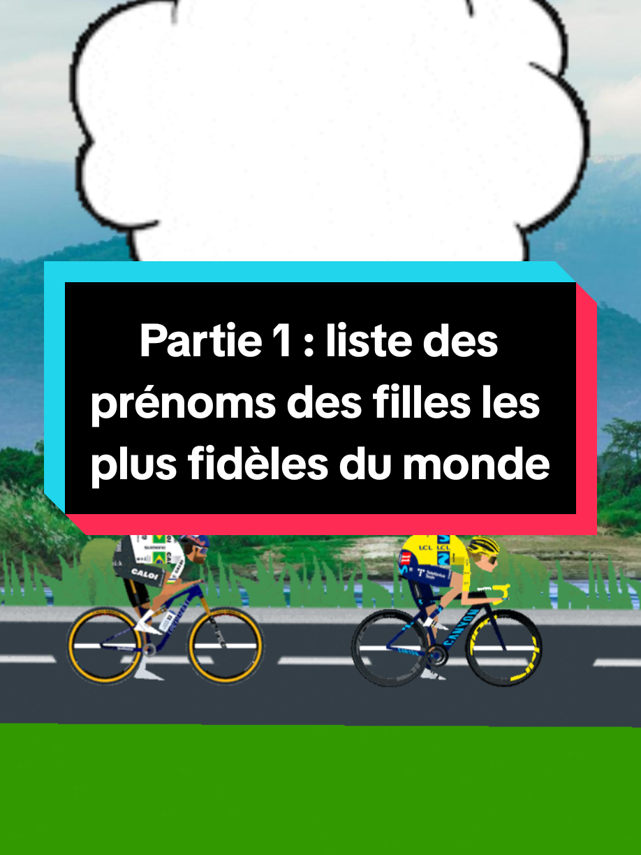 Partie 1 : Liste des prénoms des filles les plus fidèles du monde et qui ont un bon comportement à épouser. 