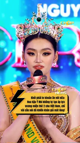 Cổ hong hứa lấy vương miện nhưng nghe cũng thấy yên tâm chút đi #chopnews #yennhi #missgrandvietnam #missgrandinternational #beautyqueen 