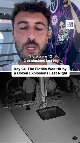 Explosions shook the Global Sumud Flotilla last night as Israeli drones dropped weapons on boats sailing in international waters south of Crete. At least four vessels were damaged, including two with structural damage to their masts. Witnesses reported flashes in the sky followed by loud booms across the fleet for hours. Reporting from the flotilla, Kieran Andrieu said the boats carry baby formula, medicines and food, and warned: “If Israel is willing to do this just outside Greece, it is willing to do a lot worse as we near Gaza.” ￼ ￼ ￼ The flotilla continues east towards Gaza under heightened threat. It expects to reach ‘the danger zone’, where past boats have been intercepted, at the weekend.