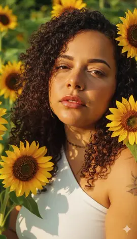 Gemini IA Photo Foto com girassóis em dia ensolarado. #gemini #tiktok #foryou #trends 