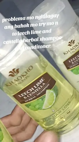 marami sa atin nakakranas ng naglalagas ang buhok ito natagpuan ko n ng less n ang paglalagas ng buhok ko sa leech lime and centella herbal shampoo and conditoner lagay ko sa baba sa yellow basket. #fyp #fypviral #creatorsearchinsights #shampooandconditionerherbal #leechlimeandcentella 