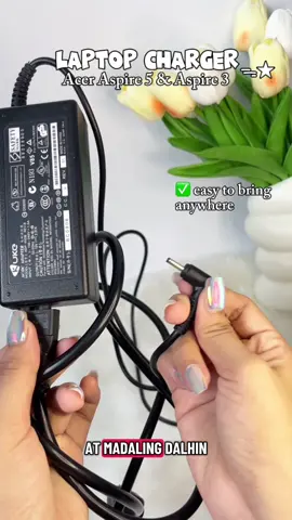 Ang mura lang pala ng laptop charger for Acer Aspire 3 and Aspire 5 dito sa tiktok! 300+ na lang sya! Check the yellow basket! 💗 #laptopcharger #aceraspire5charger #aceraspire3charger #acerlaptopcharger #fyp 