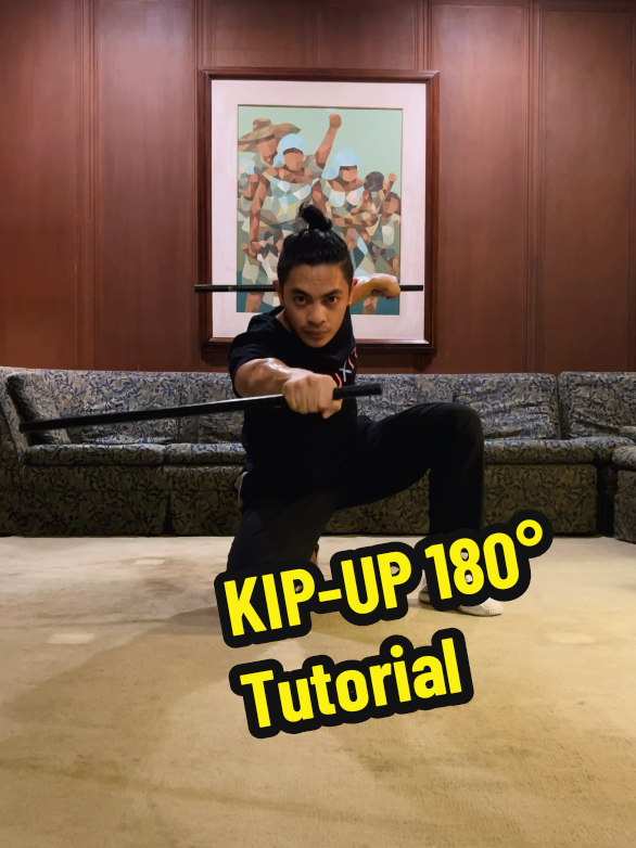 How to Kip up 180° | Step by step Martial Arts Tutorial.  #martialarts #wushu #kungfu #arnis #kali 