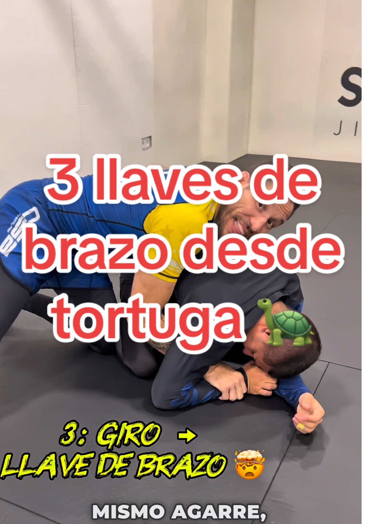 3 llaves de brazo desde tortuga (4 apoyos) 💪   1) Brazo alejado   2) Brazo cercano → giro   3) Mano entre piernas → giro épico   ✅ Guarda • 💬 1/2/3 • 👇 Etiqueta • 🔥 Sígueme para más! Técnica hacer bajo supervisión profesional.  #BJJ #JiuJitsu #OSSABJJ #Llavedebrazo #TortugaBJJ