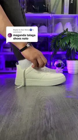 Replying to @Bai Wena🧿 ganda talaga ng white shoes na to, marami ding kulay na available #shoes #fashionshoes #shoesformen #shoesforwomen 