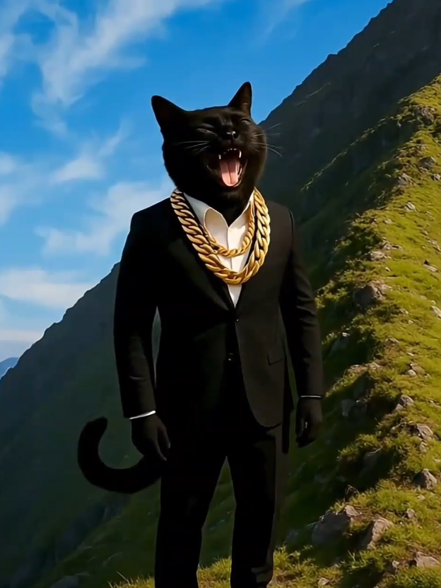 بسبوس انقذ والده في اخر لحظه.😱 #كرتون_قطط #قصص_قطط #قطط #لك #ai 