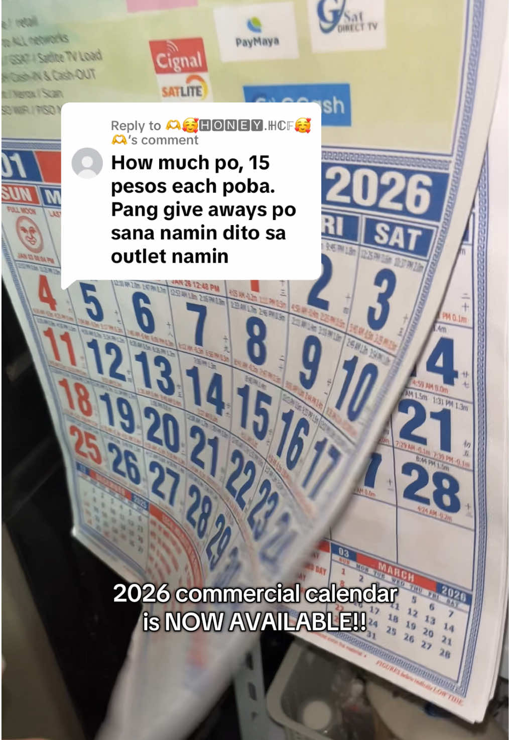 Replying to @🫶🥰🅷🅾🅽🅴🆈.ℍℂ𝔽🥰🫶 2026 customized personalized commercial calendar NOW AVAILABLE!!✨ #2026 #calendargiveaways #2026calendar #customized 