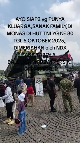 HUT TNI KE 80 SILANG MONAS 5 OCT 2025 ,,,,  #NDXAKA  #SLANK  #DEWIPERSIK  #ARIELNOAH 