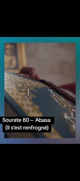 🕋 Tafsir Sourate 80 (ʿAbasa) Versets 1-10 : L’épisode de l’aveugle > 1. Il s’est renfrogné et il s’est détourné, 2. parce que l’aveugle est venu à lui. Cela concerne un moment où le Prophète ﷺ parlait avec des notables mecquois (espérant leur conversion, ce qui aurait renforcé l’islam). Abdullāh ibn Umm Maktūm (RA), aveugle mais croyant sincère, vint lui demander d’être instruit. Le Prophète ﷺ montra un léger signe de désintérêt (froncement de sourcils). Allah l’a alors rappelé à l’ordre, enseignant que la priorité n’est pas aux puissants, mais aux cœurs sincères. ⚖️ Leçon : La valeur d’un homme n’est pas dans sa richesse, mais dans sa foi et son désir de guidance. #rappels_islam #islamic_video #videoviral #tiktokviral 
