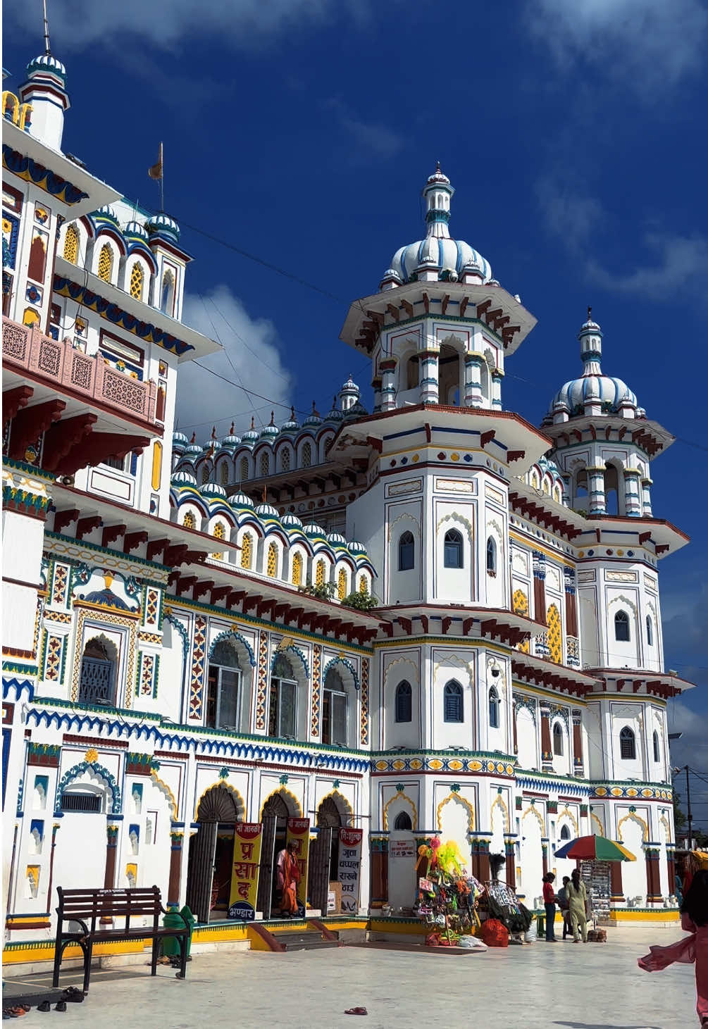 A temple I once only read about, now etched in my memory forever—Janaki Mandir, Janakpur🏰🙏 #janakpurdham #janakimandir 
