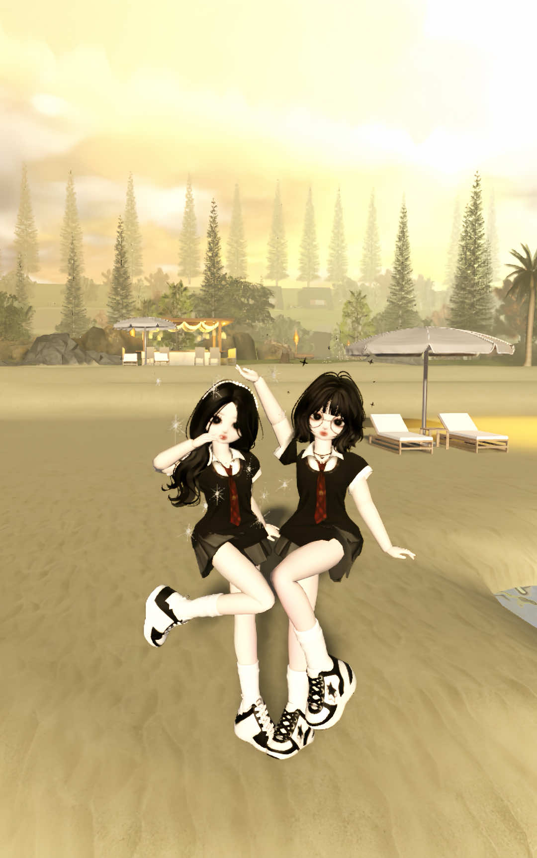 Harusnya sih couple trend, tapi bestie version lebih seru! 👯‍♀️ @Chiko.   #roblox #bjfrelapse #fyp 