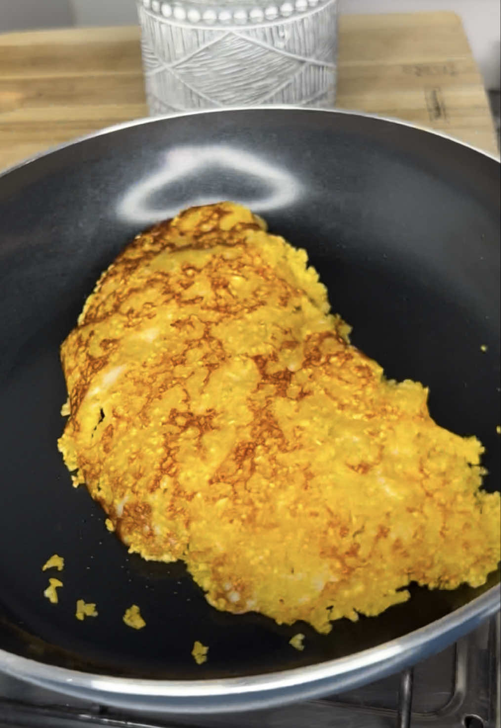 tapioca de cuscuz para o café da manhã #creatorsearchinsight #cuscuz #cafedamanha 