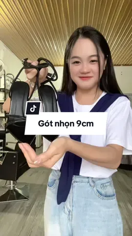 Sandal cao gót nữ 9cm mũi nhọn gót nhọn sang chảnh#caogot #caogotdep #caogotsangchanh #caogot9p #xh #tiktok 