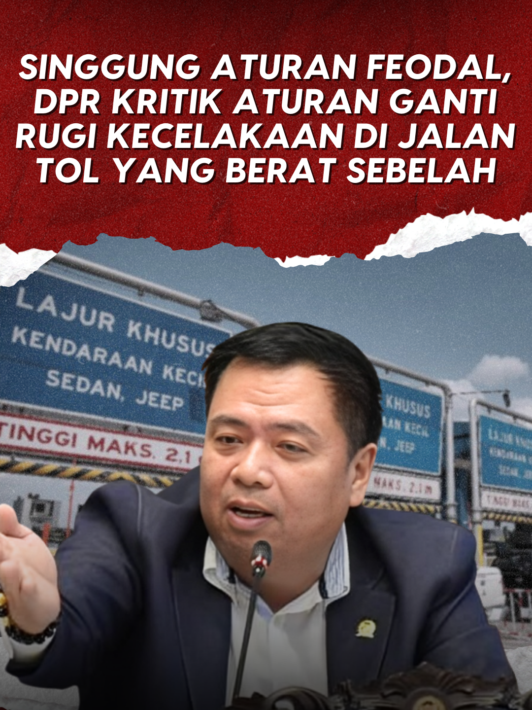 Sistem ganti rugi kecelakaan di jalan tol yang diberlakukan jalan tol saat ini menuai kritikan dari Lazarus, Ketua Komisi V DPR RI. Dalam Permenhub (Peraturan Menteri Perhubungan) dijelaskan: jika terjadi kecelakaan di dalam jalan tol hingga merusak fasilitas jalan tol, maka pengguna jalan harus mengganti  rugi fasilitas tersebut. Menurutnya aturan tersebut merupakan aturan feodal. Maka dari itu, Lazarus meminta aturan ini dikaji lebih dalam mengenai penyebab terjadinya kecelakaan. Jika kecelakaan terjadi karena kelalaian pengguna jalan, maka pengguna jalan wajib menggantinya, sebaliknya jika kecelakaan terjadi karena kerusakan jalanan, maka pengguna jalan diperbolehkan untuk menuntut jalan tol. #Lazarus #JalanTol #KecelakaanJalanTol #FasilitasJalanTol #DPRRI #BantengSenayan