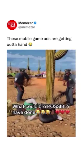 😭 Mobile game ads are often weird because they exaggerate gameplay to grab attention quickly. Developers use bizarre scenarios, fake mechanics, or overly dramatic fails to make viewers curious enough to download the game, even if the ad doesn’t match the real experience. They’re also cheap to produce and rely on shock value, humor, or confusion to stand out in a crowded market. The stranger the ad, the more likely people are to remember it, which makes weirdness a deliberate marketing strategy rather than an accident. Like this content? Follow us for more @memezar ❤️ 