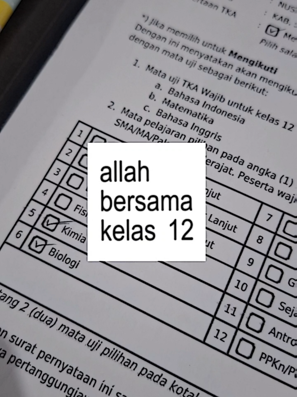 semangat angkatan 26😊🙏🏼#agit #angkatan2026 #TKA #fyp #SMA 