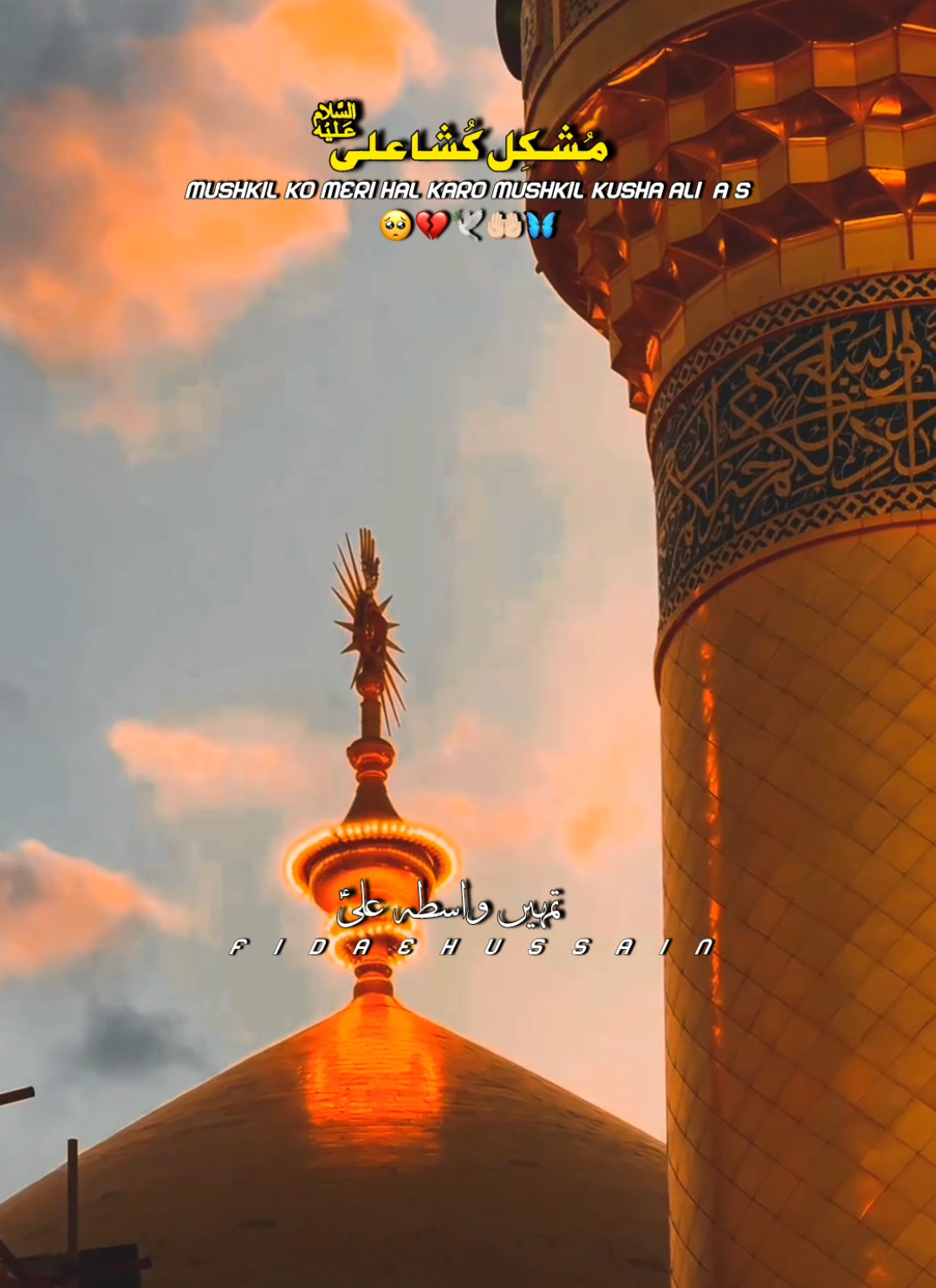 Mushkil ko meri hal karo mushkil kusha Ali as 🥺❤️‍🩹🤲🏻🌸 #yaali #mushkilkusha #muharram2025 #prayer #1millionaudition 