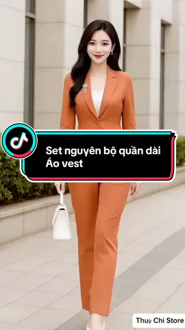 Set nguyên bộ quần dài Áo vest. #doboxinh #thoitrangnu #xuhuong #viral #thinhhanh 