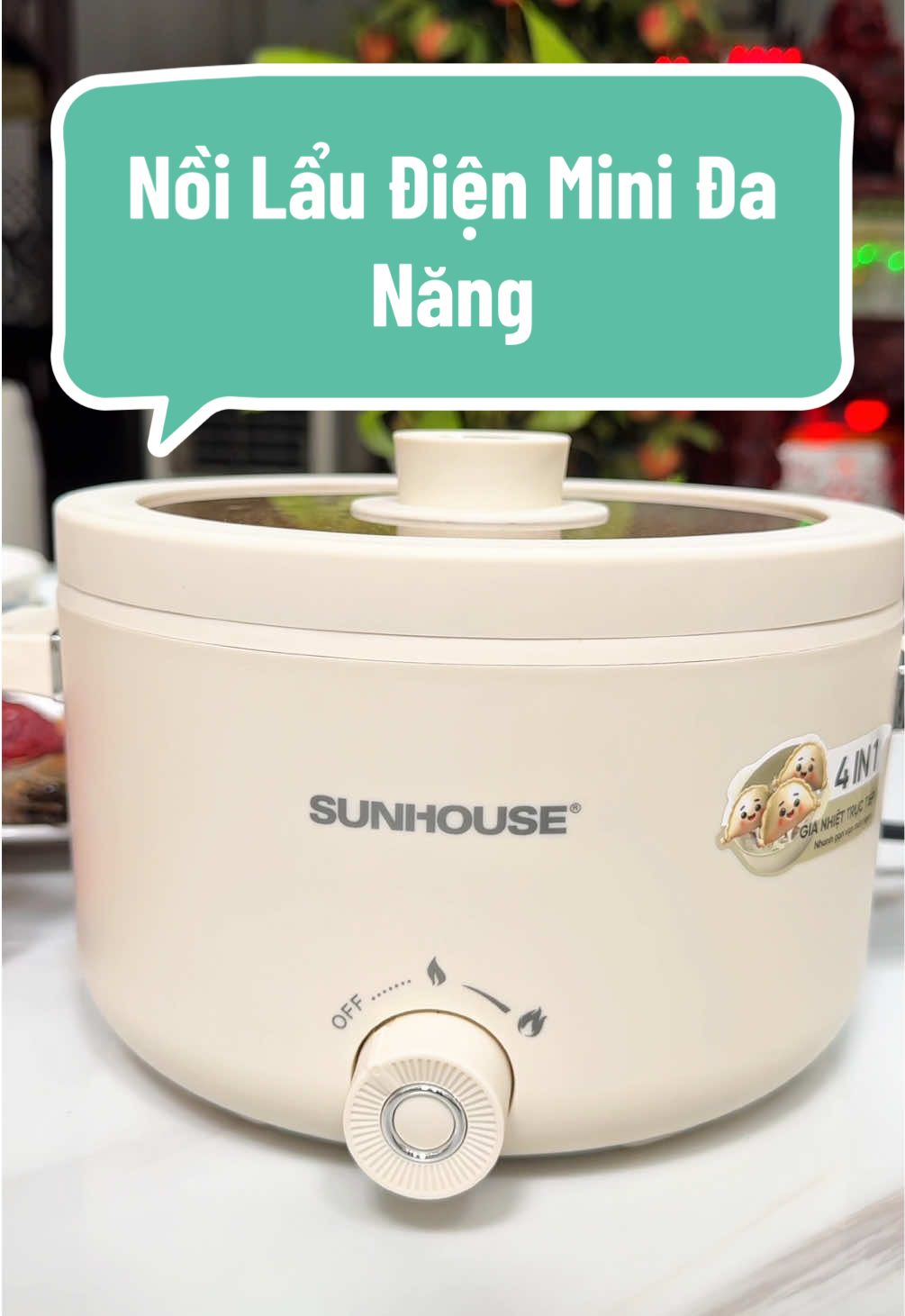 Nồi lẩu điện đa năng mini 4 trong 1 SUNHOUSE nấu gì cũng được #laudiensunhouse #laudiendanang #laudienmini #noilaumini #unboxnhanh