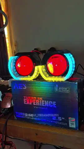 AES TURBO EXPERIENCE V2 70 WATT BMW SPORT RGB #biledprojector #biledaes #aesturboexperience #biledaesturbov2 