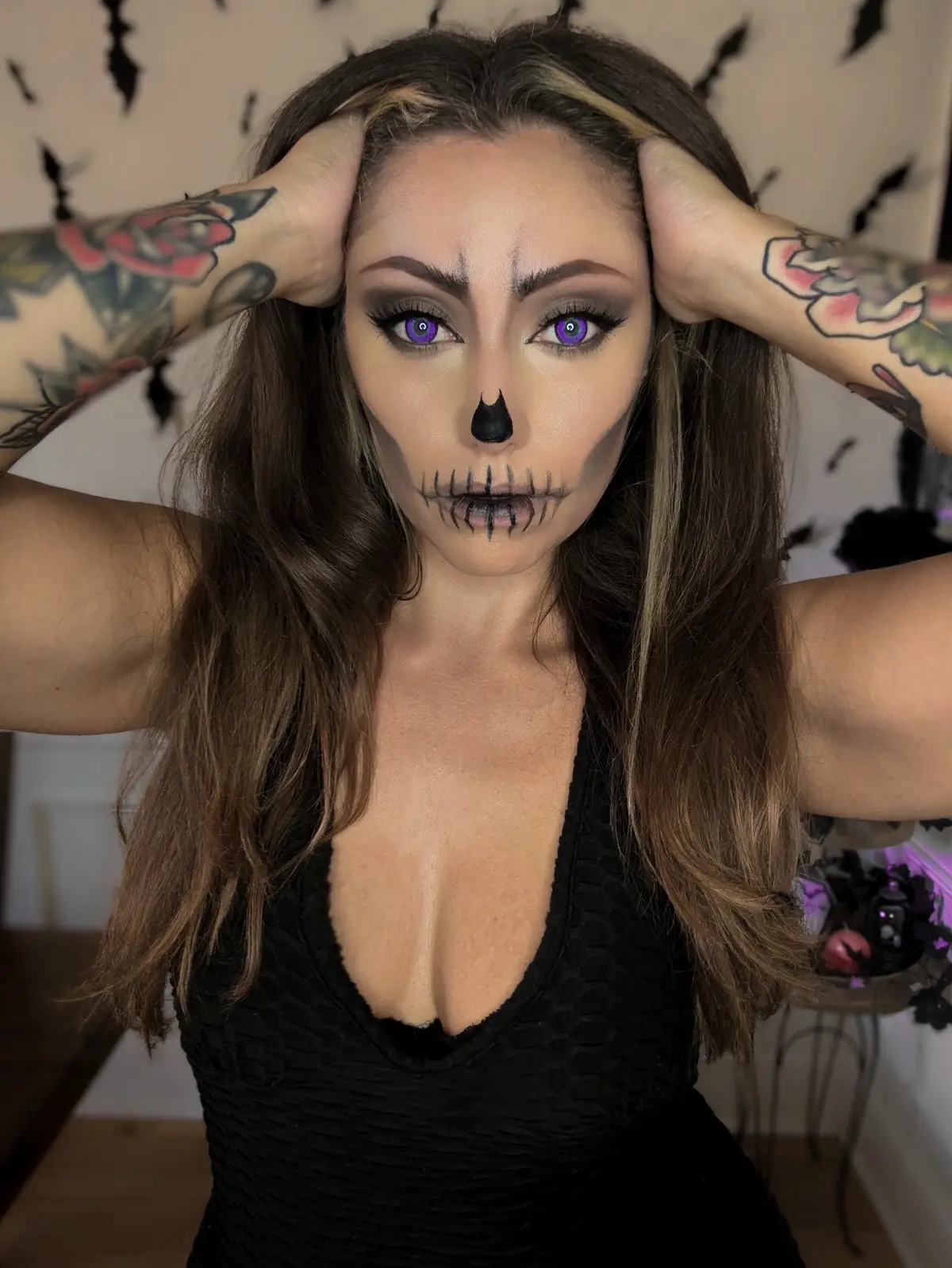 Can I just live in a world where it’s Halloween/spooky vibes every day?  #halloween #halloweenmakeup #spookymakeup #halloweencostume 