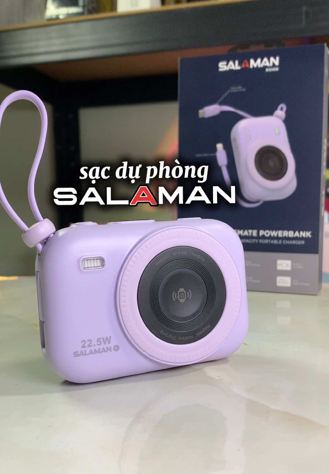 Sạc dự phòng Magsafe SALAMAN 10000mah #salaman #sacduphong #10000mah 