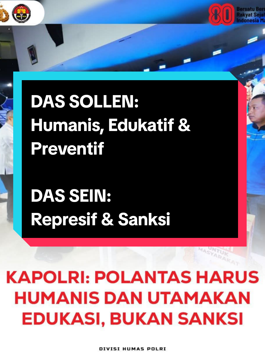Kapolri, Polisi Drs. Jenderal Listyo Sigit Prabowo, M.Si., meminta jajaran Polisi Lalu Lintas (Polantas) meningkatkan pelayanan yang humanis dan dekat dengan masyarakat. Hal itu disampaikannya dalam acara peringatan Hari Lalu Lintas Bhayangkara ke-70 di Auditorium Mutiara STIK/PTIK, Jakarta Selatan, Senin (22/9). Kapolri menekankan Polantas sebagai garda terdepan Polri harus mengedepankan senyum, sapa, dan salam, serta membangun komunikasi yang baik untuk menyelesaikan persoalan di lapangan tanpa mengedepankan sanksi. Selain itu, Kapolri juga mengapresiasi pemanfaatan aplikasi Digital Korlantas yang mempermudah layanan dan mengurangi potensi penyalahgunaan birokrasi. “Komunikasi yang bagus itu bisa mengubah, karena apapun seluruh pengguna jalan adalah masyarakat yang harus kita berikan hak yang sama. Sehingga tentunya kita hindari memberikan teguran yang sifatnya sanksi, tapi bagaimana kemudian membangunkan kesadaran masyarakat untuk sama-sama menjaga keselamatan dan keamanan berlalu lintas di jalan,” tutur Kapolri.
