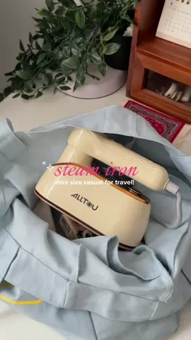 Replying to @Nanadee yes! mmg Perfect kalau nak bawak travel sbb size kecik dia tu baru lah tak makan ruang ✨ #steamiron #alltouironsteamer #traveliron #ironsteamermurah 