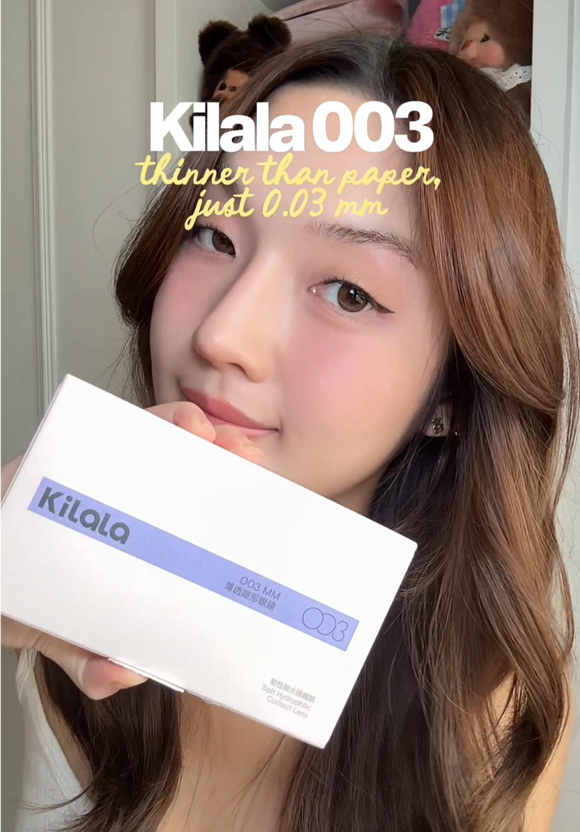 0.03 mm thin 👀✨ So comfy, you’ll forget you’re wearing them! Kilala 003 — Moonlight Brown #คอนแทคเลนส์รายวัน #เลนส์ซีทรู #Kilala003 #mocaxkilala #mocakol