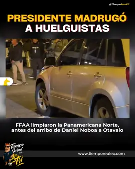 🆘.#URGENTE// Presidente opera desde epicentro del Paro, Otavalo - Imbabura  👉 Según @Primicias, a la 1:30 de la madrugada de este miércoles 24 de septiembre de 2025, el Presidente de la República, Daniel Noboa, @DanielNoboaOk, arribó al epicentro del #ParoNacionalEcuador, Otavalo, en la provincia de Imbabura.  👉 Horas antes las Fuerzas Armadas @FFAAECUADOR y la Policía Nacional @PoliciaEcuador realizaron el llamado operativo “limpieza” de la Panamericana Norte, con 15 vehículos tácticos, camiones y buses para despejar la vía.  ❌ En Otavalo quemaron las instalaciones de la Policía Nacional.  ❌ Según el ECU 911, hasta las 7:15 de este miércoles, los puntos de cierre se mantienen en Imbabura.  ❌ Macas - Puyo. ❌ Macas - Riobamba.  ❌ Cusumbaba - Cayambe.  ❌ Tabacundo - Cajas.  Video de Primicias  ✳️ #TiempoRealEC #VivimosHistorias