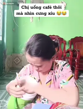 Chị Hân uống cafe 😂 #hannguyen#xuhuongtiktok 