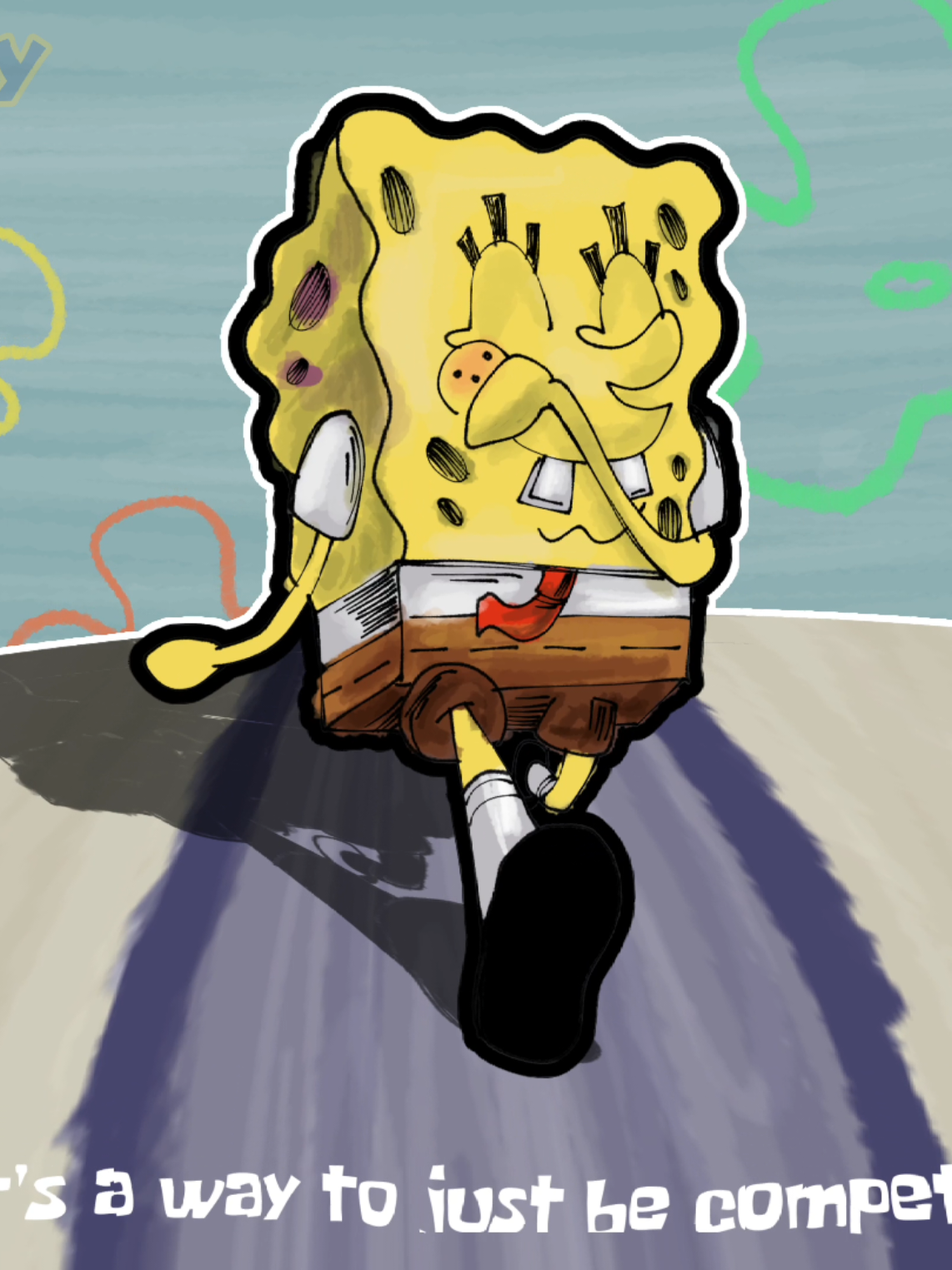 First post// Just be competent animation #spongebob #animation #art #fyp 