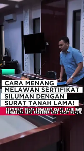 CARA MENANG MELAWAN SERTIFIKAT SILUMAN DENGAN SURAT TANAH LAMA! Sertifikat bukan segalanya kalau lahir dari pemalsuan atau prosedur yang cacat hukum. Sertifikat palsu bisa tumbang kalau kita bawa bukti yang benar, lengkap, dan sah. Ini sudah banyak contohnya di pengadilan: warga menang melawan sertifikat siluman dengan surat tanah lama dan saksi kuat. Pesan saya: Jangan diam. Jangan lemah. Sertifikat cacat hukum bukan benteng yang tak bisa ditembus! #edukasihukum #cara #menang #warga #fy 