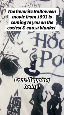 Cute, cozy and perfect for spooky season. So soft and plush. #spookyseason #hallweendecor #genx #hocuspocus #90smovie 