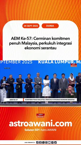 Malaysia komited memastikan setiap komitmen yang dijanjikan dapat dilaksanakan sepenuhnya pada tahun ini dalam memperkukuh Komuniti Ekonomi ASEAN (AEC). #AWANInews #AWANI745