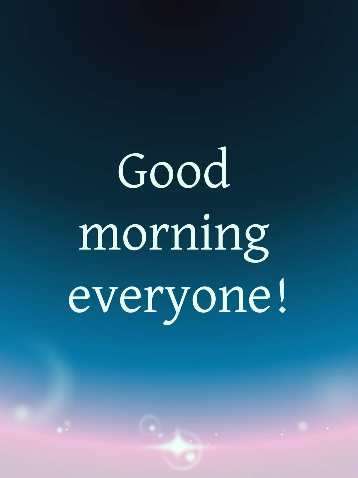 I hope you all have a great day!