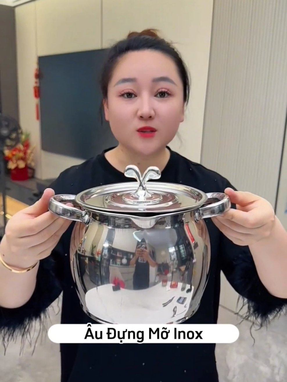 Âu đựng mỡ inox có khay lọc #hudungmo #giadung #dogiadung 